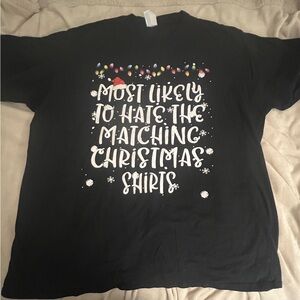Most Likely To Hate Matching Christmas Shirt 3X‎